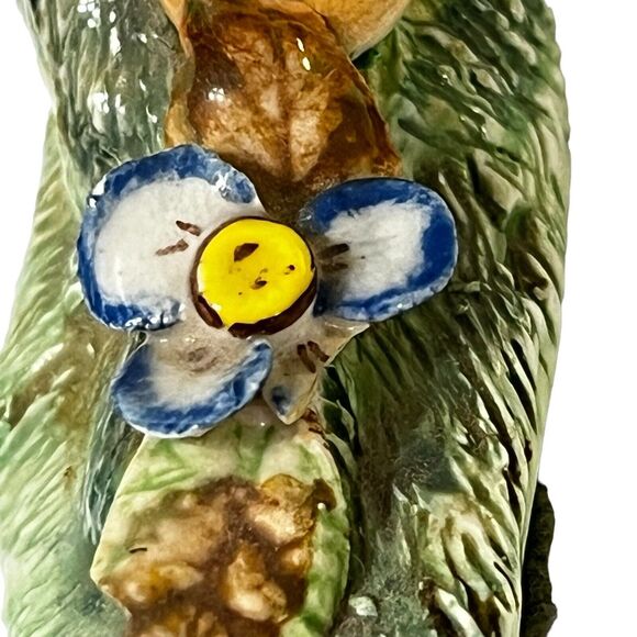 Vtg Big Eared Mouse Ladybug Flower Figure Signed Basil Matthews Animal Figurine - Picture 8 of 12